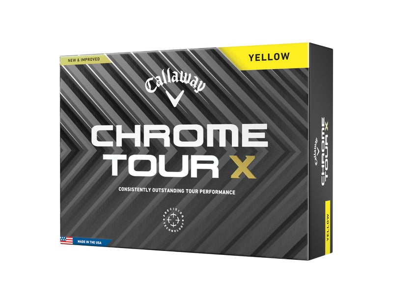 Callaway Golf Chrome Tour X Golf Balls (Yellow) - Image 1