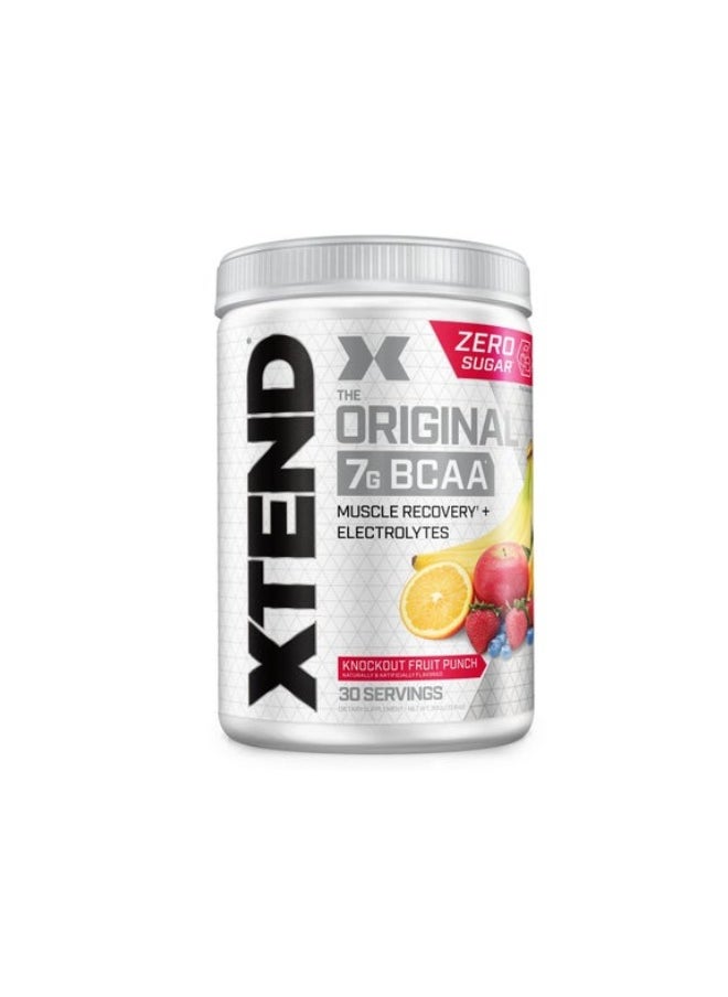 XTEND Xtend The Original 7G BCAA Muscle Recovery + Electrolytes, Knockout Fruitpunch Flavor - 30 Servings  - Image 1