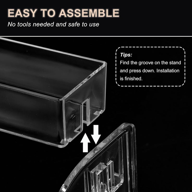 Nail Polish Organizer Clear Acrylic Eyeglasses Display Holder Essential Oil Storage Rack Makeup Stand Tray - 7 Layer - Image 5