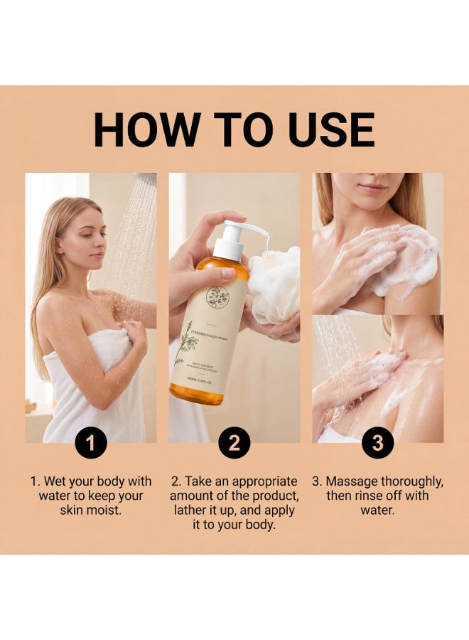 Persimmon Body Wash, Gentle Cleansing Refreshing Shower Gel for Daily Bath, Suitable for All Skin Types - Image 3