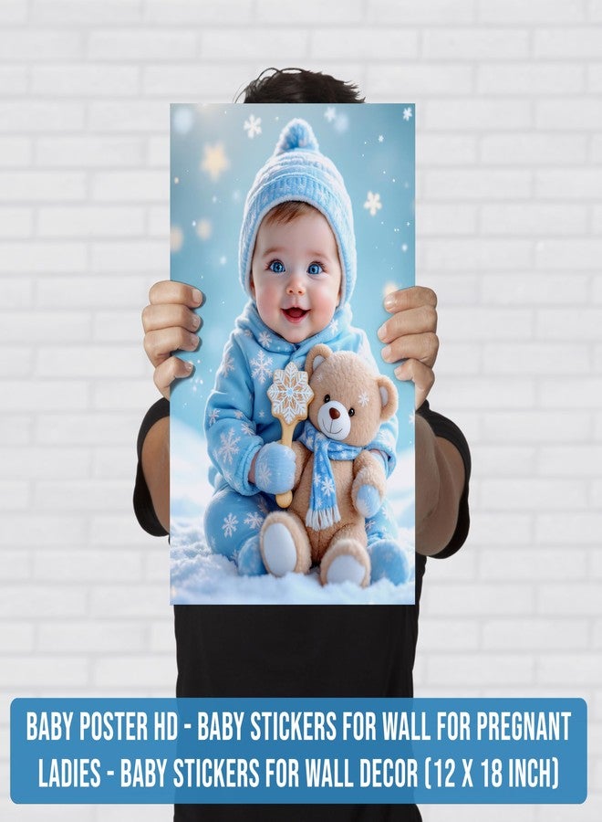 Roostaflag Baby Poster HD | Kids Stickers for Wall For Pregnant Ladies | New Born Posters for Wall Decor | Kids baby Poster Large Size | Quit Baby Photo Posters for Bedroom, Home, Hospital Office Room Decor - Image 2