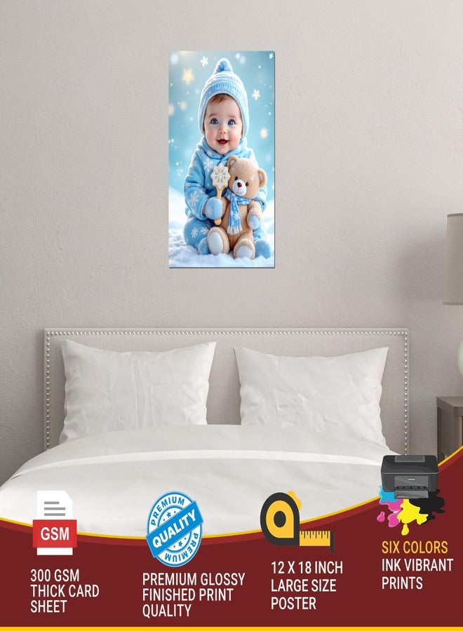 Roostaflag Baby Poster HD | Kids Stickers for Wall For Pregnant Ladies | New Born Posters for Wall Decor | Kids baby Poster Large Size | Quit Baby Photo Posters for Bedroom, Home, Hospital Office Room Decor - Image 3