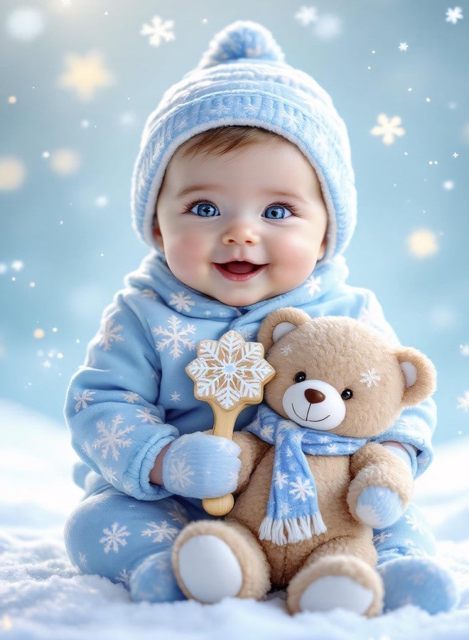 Roostaflag Baby Poster HD | Kids Stickers for Wall For Pregnant Ladies | New Born Posters for Wall Decor | Kids baby Poster Large Size | Quit Baby Photo Posters for Bedroom, Home, Hospital Office Room Decor - Image 1