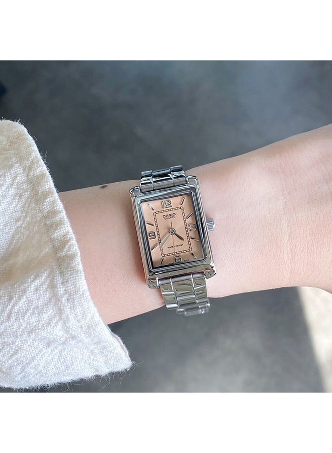 CASIO Analog Stainless Steel Band Rectangle  Shape  Wrist Watch LTP-1234DD-4ADF - Image 2