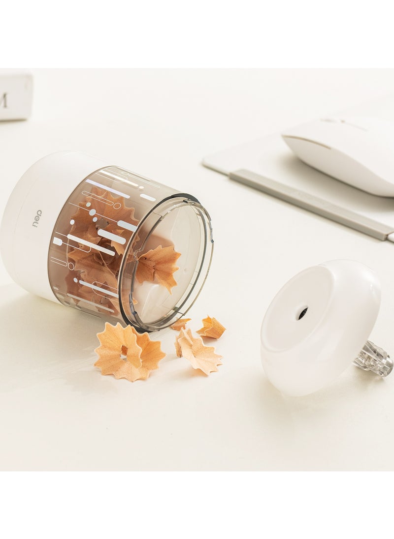 Deli Deli EH508-WH Electric Pencil Sharpener – ideal for classrooms & creative desks  - Image 5