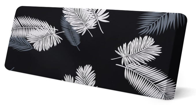 STRETCH PRINTED SOFA COUCH CUSHION COVERS REPLACEMENT CHAIR CUSHION SLIPCOVERS SOFA SEAT COVER FURNITURE PROTECTOR SOFA SLIPCOVER SOFT WITH ELASTIC BOTTOMLARGE BLACKPALM LEAVES