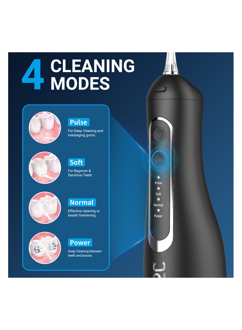 S2C S2C Cordless Water Flosser – Rechargeable Oral Irrigator for Teeth Cleaning – IPX7 Waterproof, Deep Cleaning for Braces & Dental Work, 3 Pressure Modes - Image 2