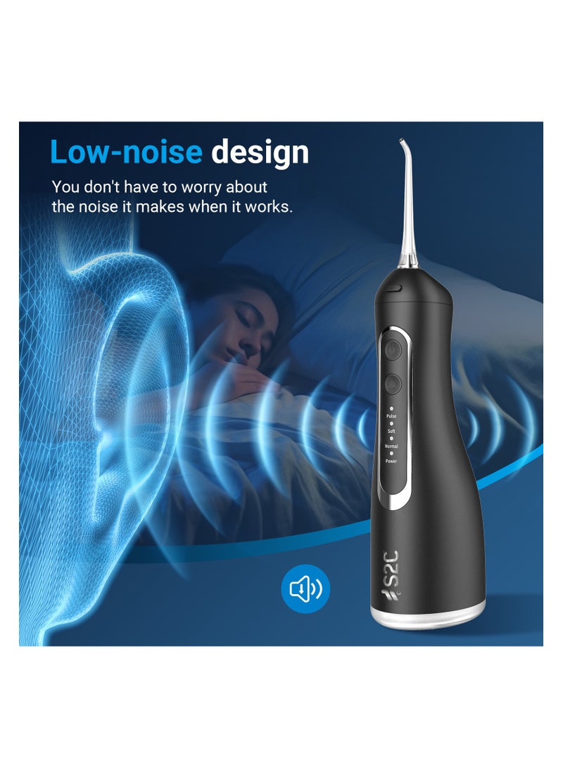 S2C S2C Cordless Water Flosser – Rechargeable Oral Irrigator for Teeth Cleaning – IPX7 Waterproof, Deep Cleaning for Braces & Dental Work, 3 Pressure Modes - Image 3