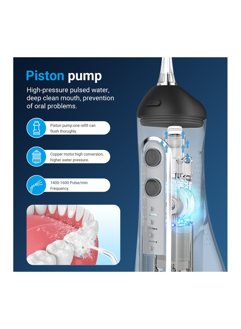 S2C S2C Cordless Water Flosser – Rechargeable Oral Irrigator for Teeth Cleaning – IPX7 Waterproof, Deep Cleaning for Braces & Dental Work, 3 Pressure Modes - Image 5