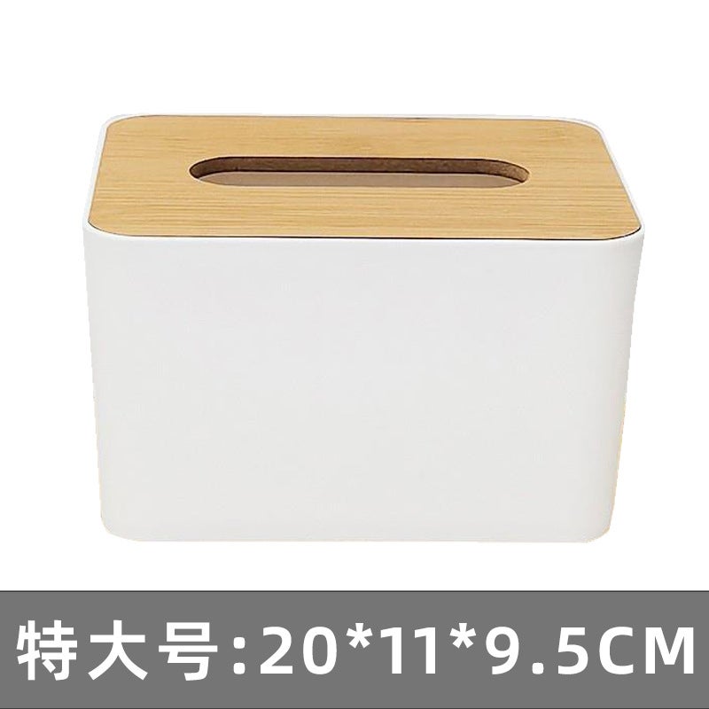 Generic Advertising Tissue Box Customized LOGO Hotel Enterprise Bank Restaurant Commercial Promotion Gift Wooden Cover Paper Box Extra Large