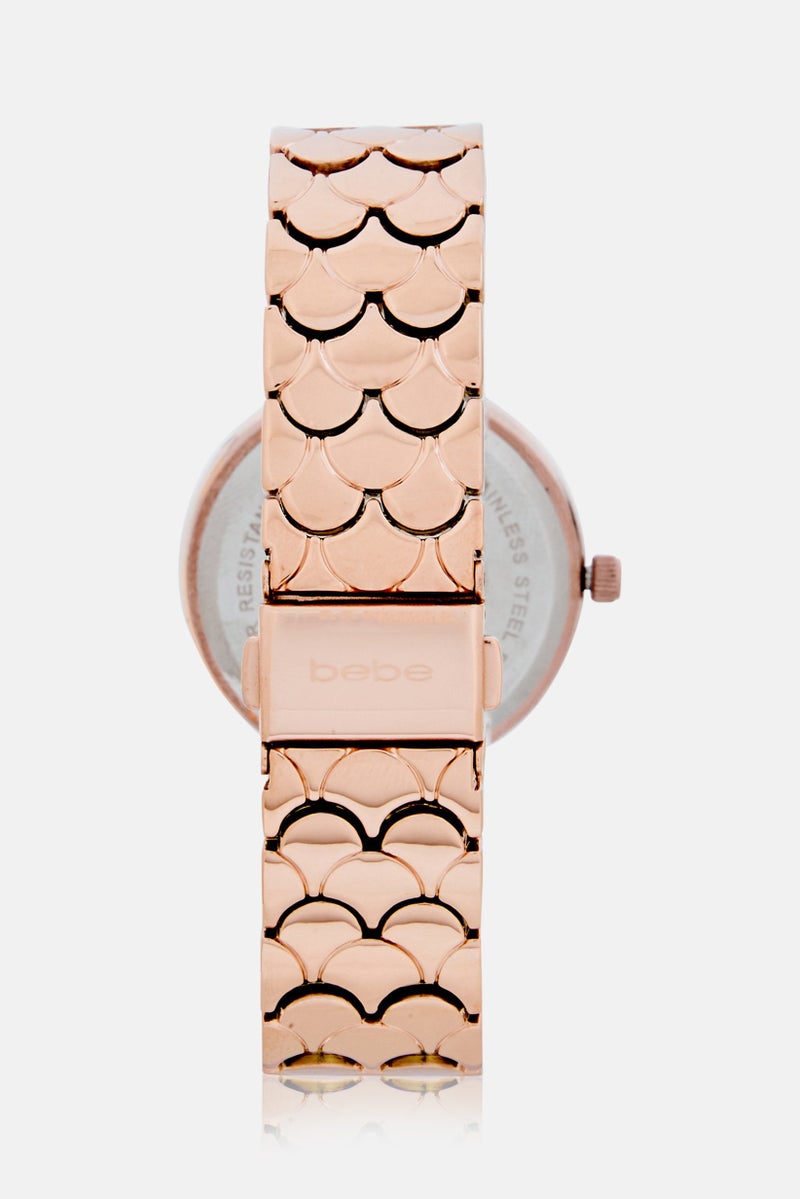 bebe Women BB5585L/01M Stainless Steel Analog Watch 34 mm, Gold - Image 3