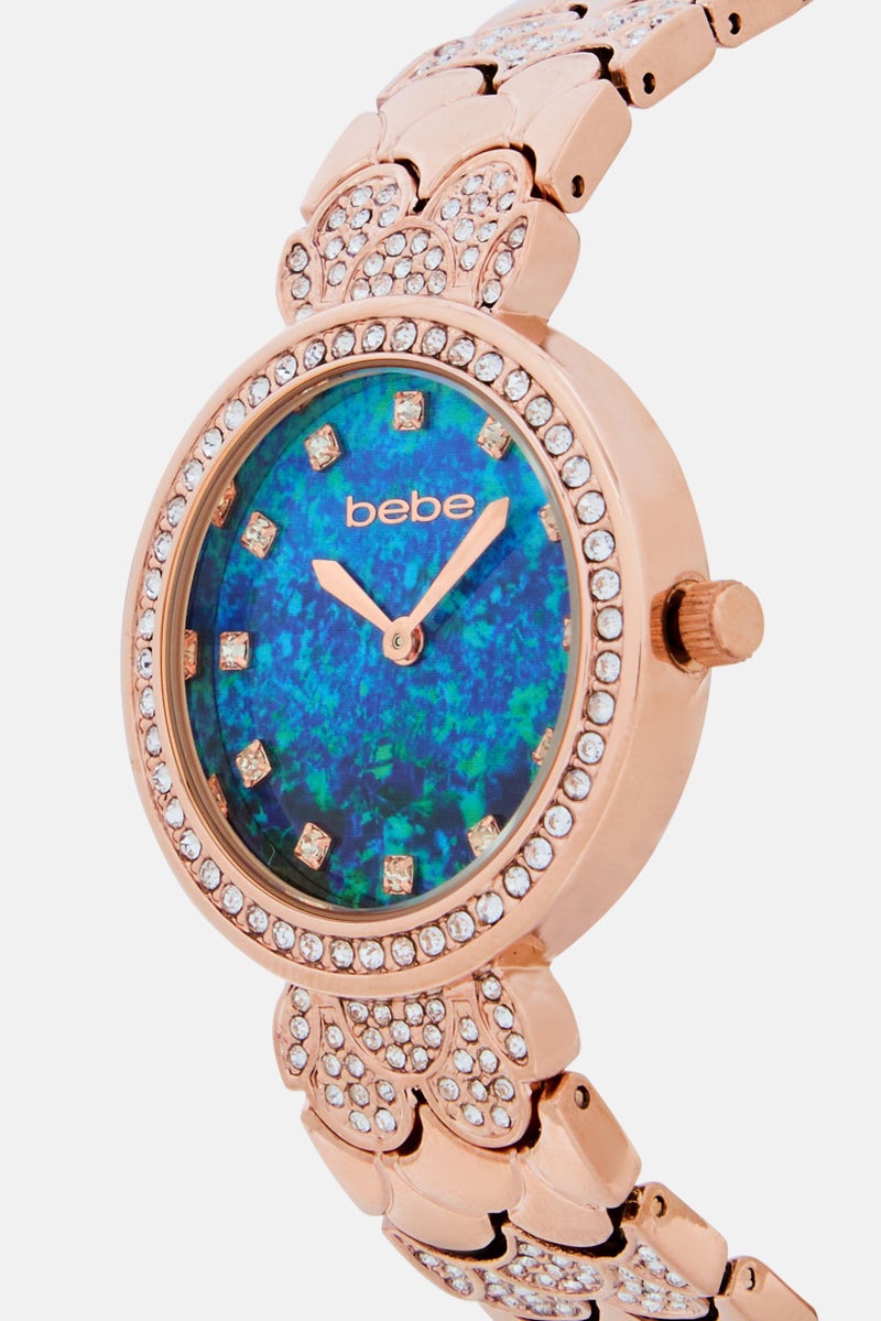 bebe Women BB5585L/01M Stainless Steel Analog Watch 34 mm, Gold - Image 4