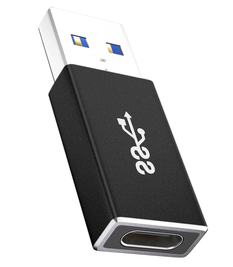 REDWIND USB3.1 Male to Type-C Female Adapter Charge Phone with Old USB-A Charger 10Gbps Support Phone 14 13 12 11 Pro/Mini/Promax iPad Samsung Galaxy S25 to S20 Series One Plus & Other Model - Image 1