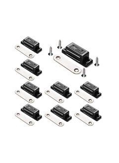 Y&D 12Pack Magnetic Door Catch High Plastic Heavy Duty Latch for Kitchen Bathroom Cupboard Wardrobe Closet Closures Cabinet Drawer Magnets  - Image 1