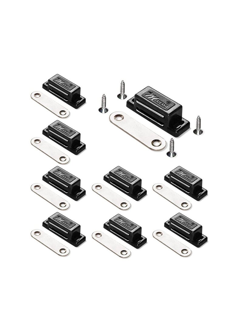 Y&D 12Pack Magnetic Door Catch High Plastic Heavy Duty Latch for Kitchen Bathroom Cupboard Wardrobe Closet Closures Cabinet Drawer Magnets  - Image 1