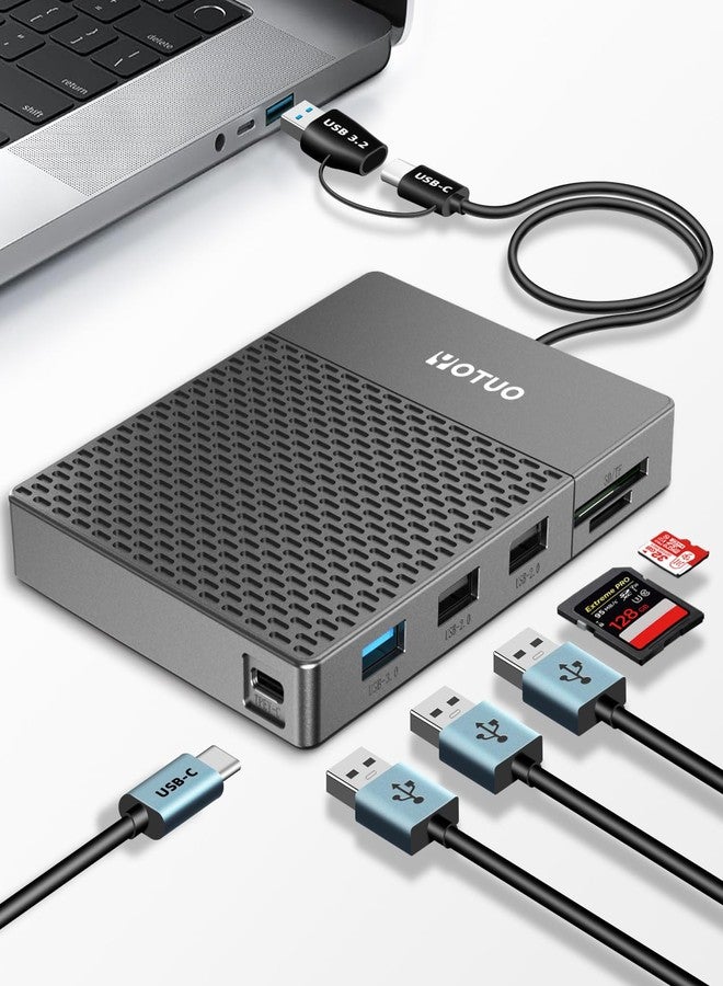 YOTUO Docking Station External Hard Drive Storage, USB-C Hub + HDD 7-in-1, USB 3.0, SD/TF Card, HDD for Windows, Mac, Android, TV, Phone, Laptop, Desktop, PC (Silver, 1TB+Docking Station) - Image 1