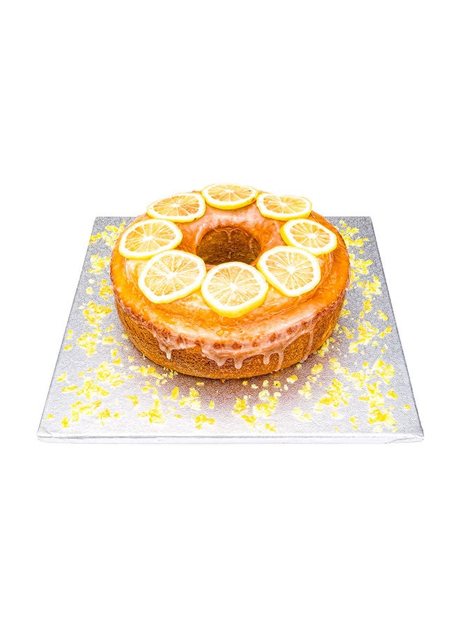 Restaurantware Pastry Tek 12 Inch Cake Board, 1 Durable Cake Drum - Square, Covered Edges, Metallic Silver Paper Cake Base, Disposable, For Birthdays, Weddings, Or Parties - Image 5