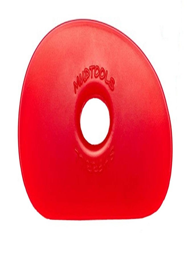 Mudtools Shape 1 Polymer Rib for Pottery and Clay Artists, Red Color Very Soft (R1) - Image 1