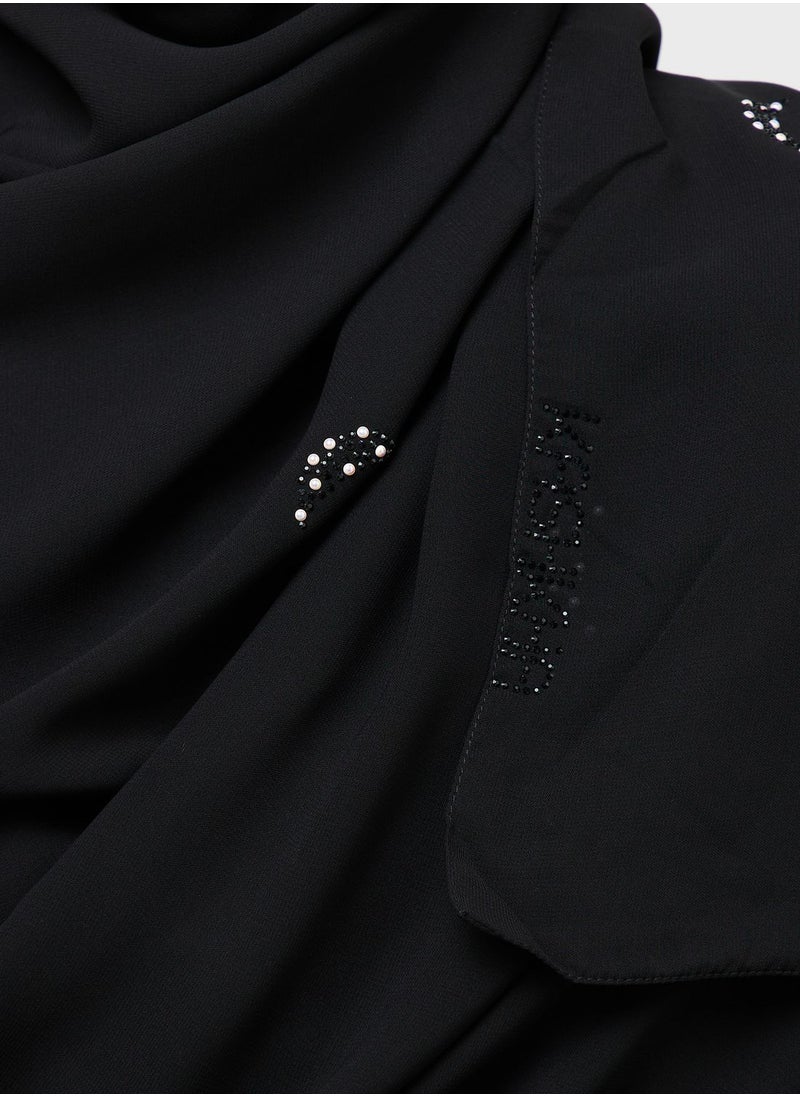 Chiffon Hijab With Stone Work