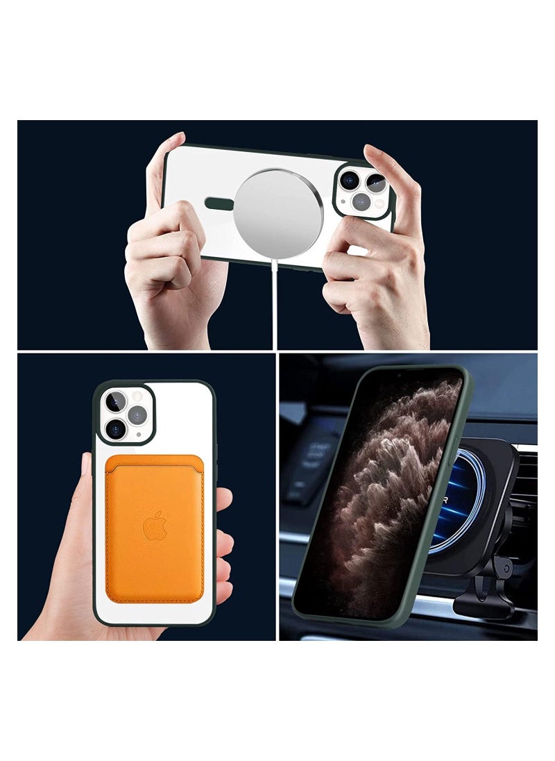 Generic iPhone 11 Pro Max Case Clear Magsafe Slim Cover, Ultra-Thin Shockproof and Anti-Yellow Transparent Protective Cover  - Image 5