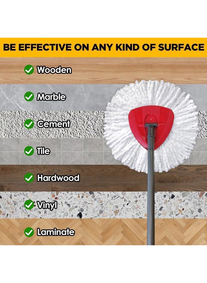 ARTIST'S DREAM Mop Head Replacement for Ocedar Mop Heads Replacements, Spin Mop Refills with Premium Microfiber - Easy to Clean and Machine Washable, 6 Pack Replace Head - Image 5