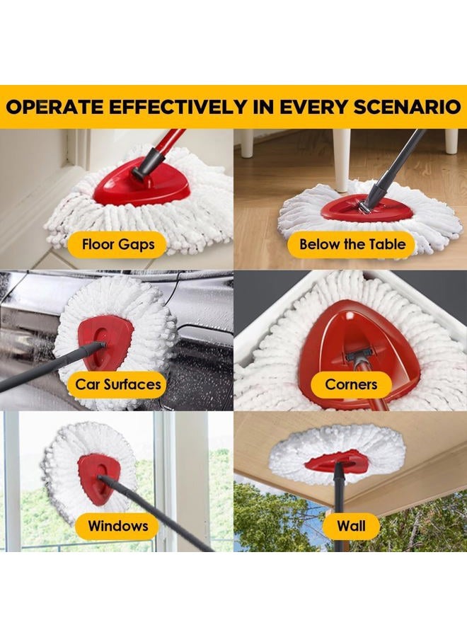 ARTIST'S DREAM Mop Head Replacement for Ocedar Mop Heads Replacements, Spin Mop Refills with Premium Microfiber - Easy to Clean and Machine Washable, 6 Pack Replace Head - Image 4