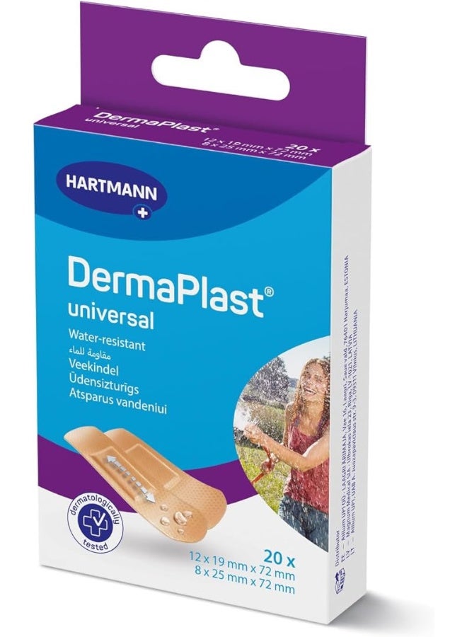 DERMAPLAST Dermaplast Universal Plasters 2 Sizes 20'S  - Image 1