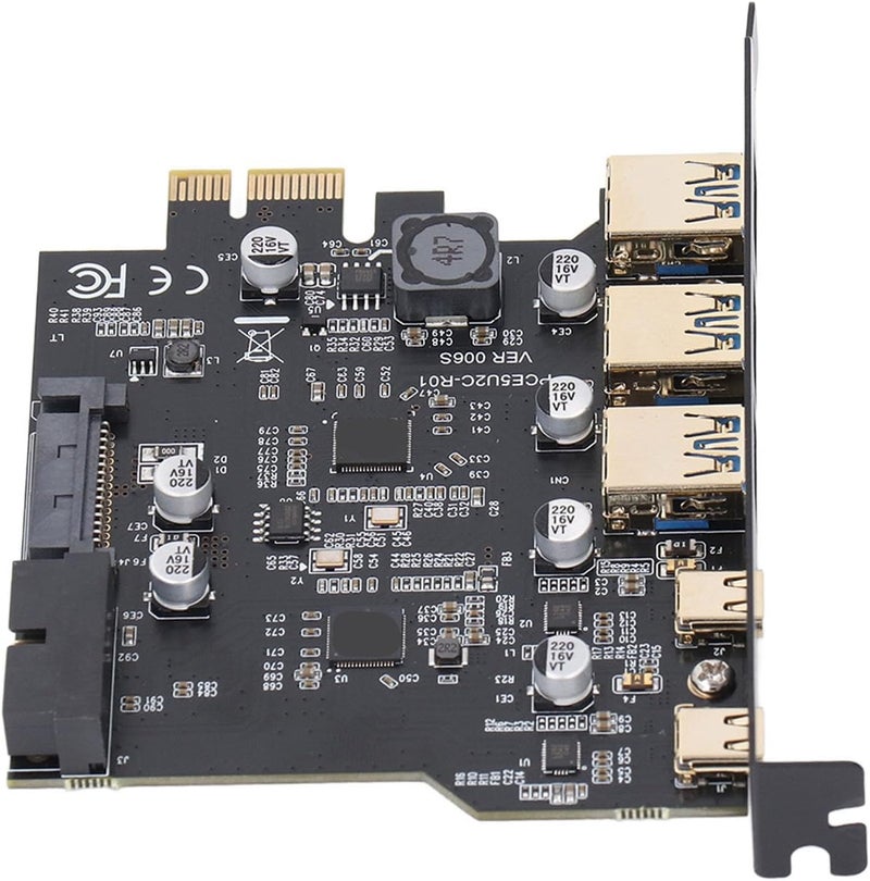 PCIe to USB 3.2 Card Fast 5Gbps 5 Port Expansion Card for Compatibility - Image 2