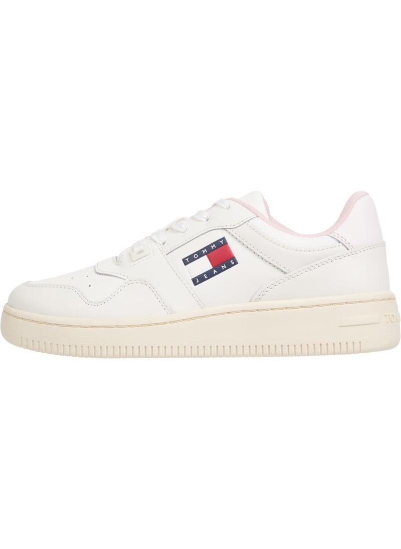 TOMMY JEANS - Retro Logo Lace Up Sneakers - Image 1