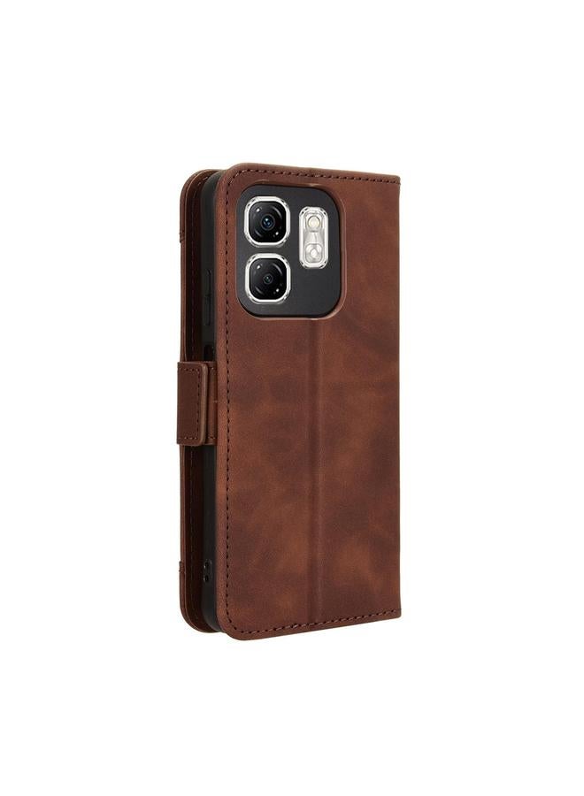 Zaboon Case For Infinix Hot 50i 4G / Smart 9 4G Skin Feel Calf Texture Card Slots Leather Phone Case - Image 3