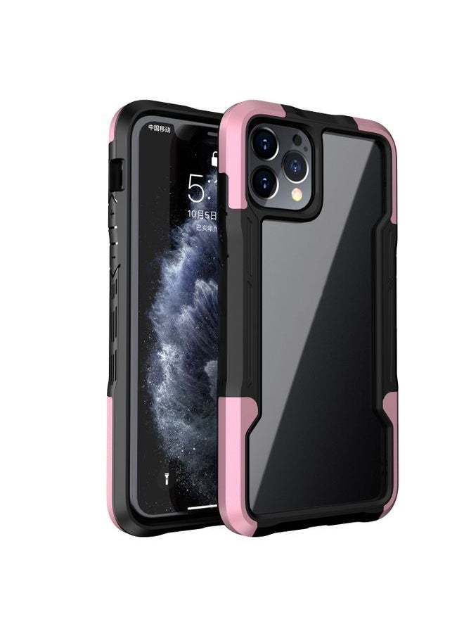 Generic Case Cover For iPhone 13 Pro Armor Acrylic 3 in 1 Phone Case Pink 