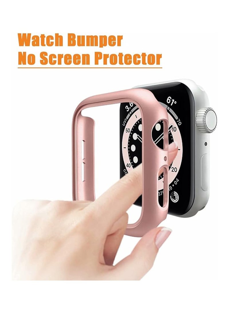 4 Pcs Apple Watch Series 9 / 8 / 7 45mm Case,Hard PC Bumper Cover Without Glass Screen Protector,Ultra-Thin Scratch Resistant Edge Frame Cover for iWatch 45mm - Image 2