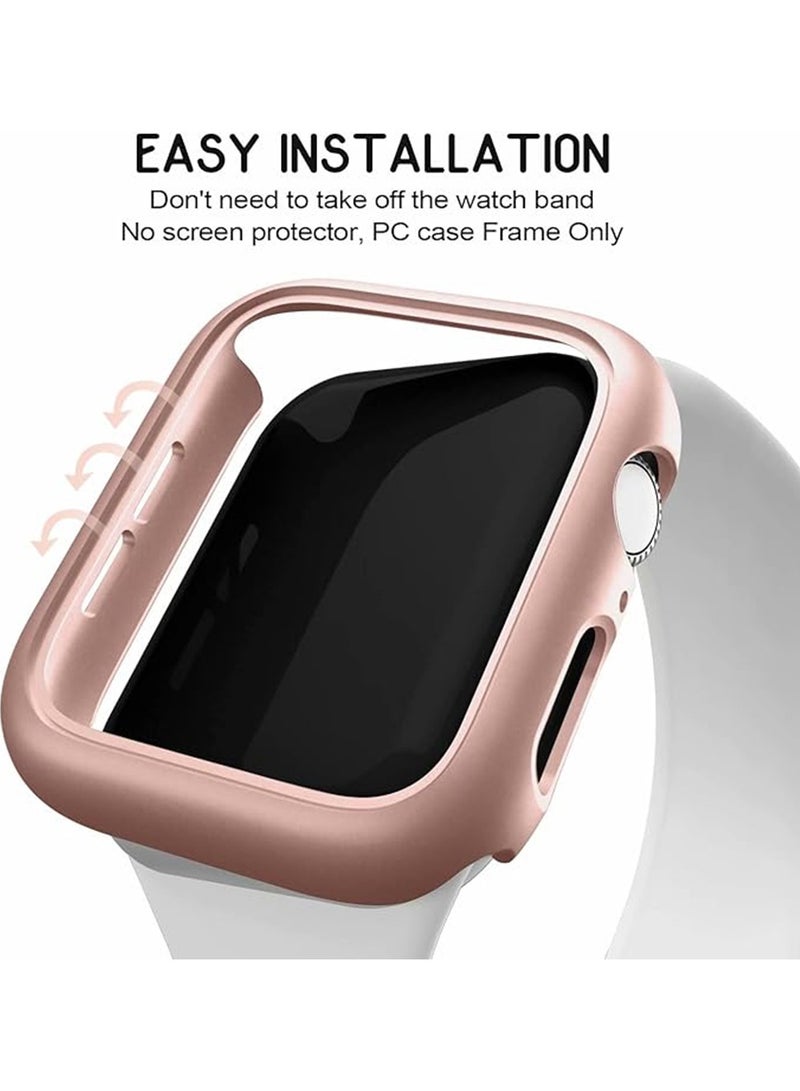 4 Pcs Apple Watch Series 9 / 8 / 7 45mm Case,Hard PC Bumper Cover Without Glass Screen Protector,Ultra-Thin Scratch Resistant Edge Frame Cover for iWatch 45mm - Image 5