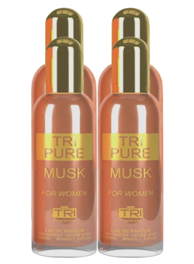 تي أر آي 4 قطع عطر المسك النقي للنساء 100 مل - Image 1