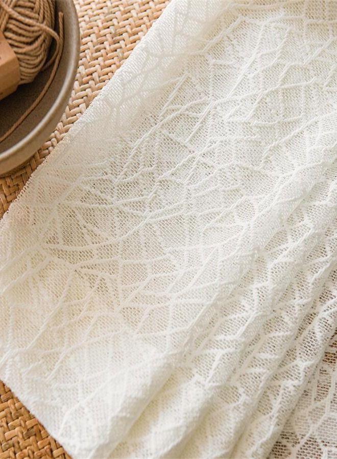 2 Panels Sheer Curtains for Bedroom or Livingroom Decoration Beige  - Image 5