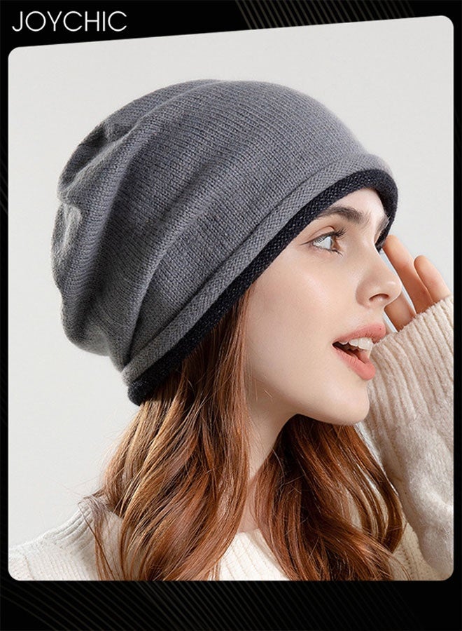 Joychic قبعة كورية نسائية صوفية دافئة لحماية الأذنين للخريف والشتاء لركوب الدراجات في الهواء الطلق مقاومة للرياح - Image 4