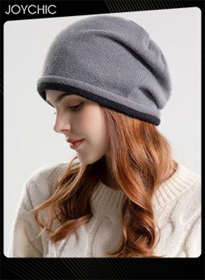 Joychic قبعة كورية نسائية صوفية دافئة لحماية الأذنين للخريف والشتاء لركوب الدراجات في الهواء الطلق مقاومة للرياح - Image 2
