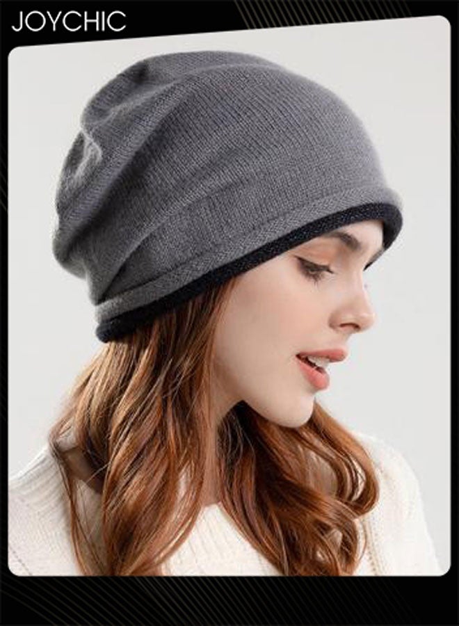 Joychic قبعة كورية نسائية صوفية دافئة لحماية الأذنين للخريف والشتاء لركوب الدراجات في الهواء الطلق مقاومة للرياح - Image 3