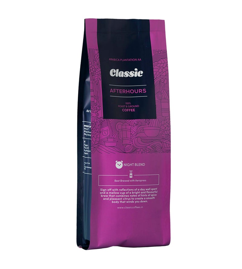 Classic Coffees Afterhours and Aeropress Arabica Roast and Ground Coffee - Image 1