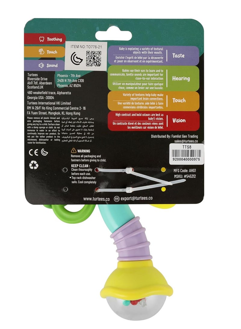 ترتيس ألعاب خشخشة بلاستيكية جذابة وغير سامة لوقت ممتع للأطفال - Image 5