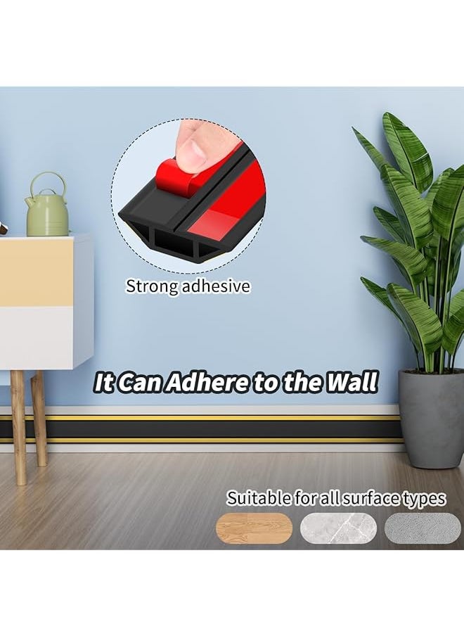 X spring Floor Cable Cover 2M Heavy Duty Floor Cable Cover Cable Protector Floor Cord Protector Channels Self Adhesive Wire Cover For Cables Rubber Cable Floor Cover For Office Home Or Outdoor  - Image 3