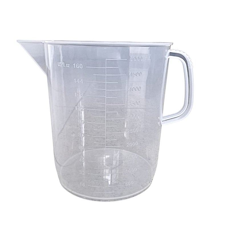 AANIJLAB Measuring Jug or Mug 5000 ml Polylab Made Plastic Transparent Measuring Jug for Measuring Solids and Liquids 5 LTR Pack of 1 - Image 5