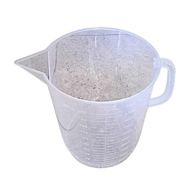 AANIJLAB Measuring Jug or Mug 5000 ml Polylab Made Plastic Transparent Measuring Jug for Measuring Solids and Liquids 5 LTR Pack of 1 - Image 3