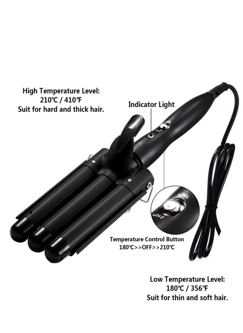 Hair Curler Waver 3 Barrel Curling