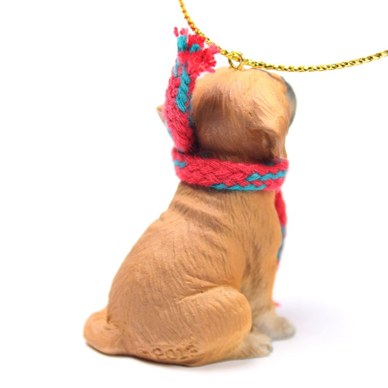 Conversation Concept Puggle Tiny Miniature One Christmas Ornament Brown - Delightful! - Image 2