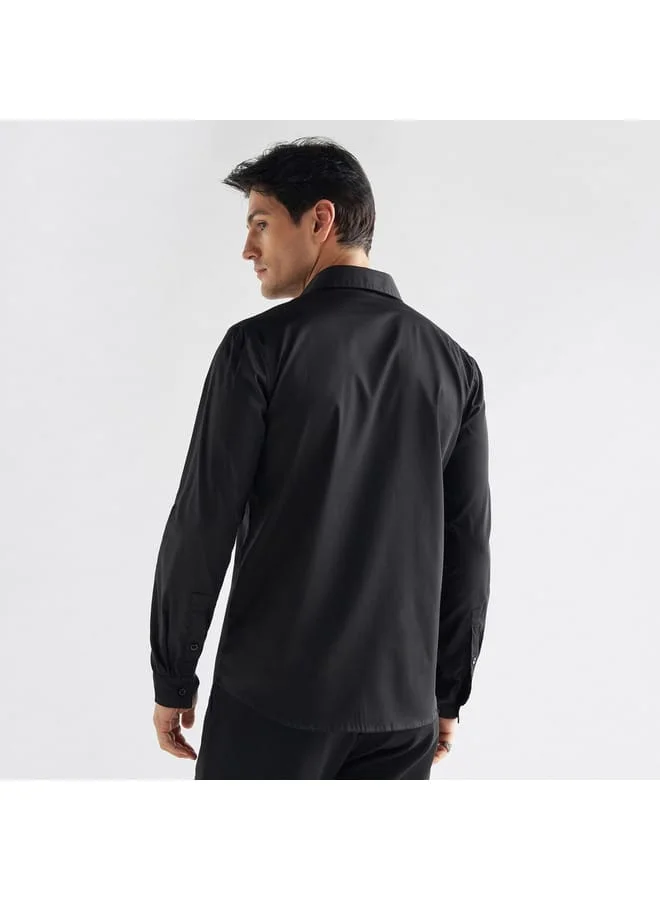 Splash FAV Dress Shirt with Embroidered Panel
