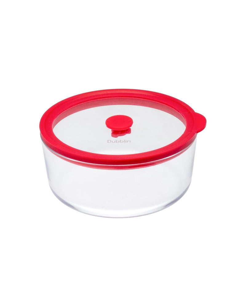 DUBBLIN ELEGANCE ROUND 820 Glass CasseroleCumServing Bowl with Lid Microwave Safe Stylish Durable 820ml Capacity - Image 2