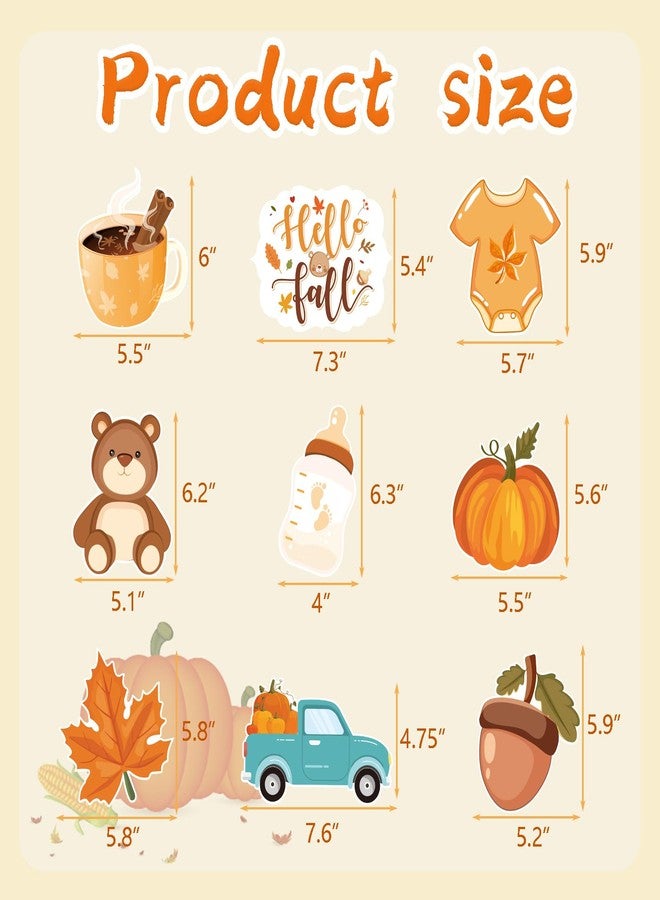 WEEPA 30 Pcs Fall Party Hanging Decorations Hello Fall Pumpkin Hanging Swirls Autumn Ceiling Hanging Decorations for Fall Party Decorations Thanksgiving Party Supplies - Image 2