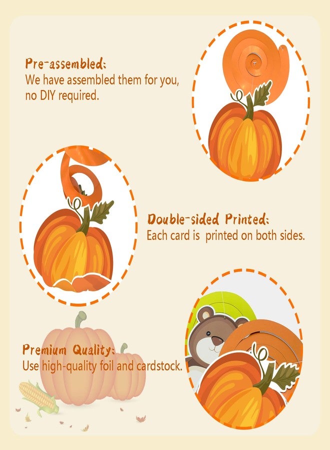 WEEPA 30 Pcs Fall Party Hanging Decorations Hello Fall Pumpkin Hanging Swirls Autumn Ceiling Hanging Decorations for Fall Party Decorations Thanksgiving Party Supplies - Image 3