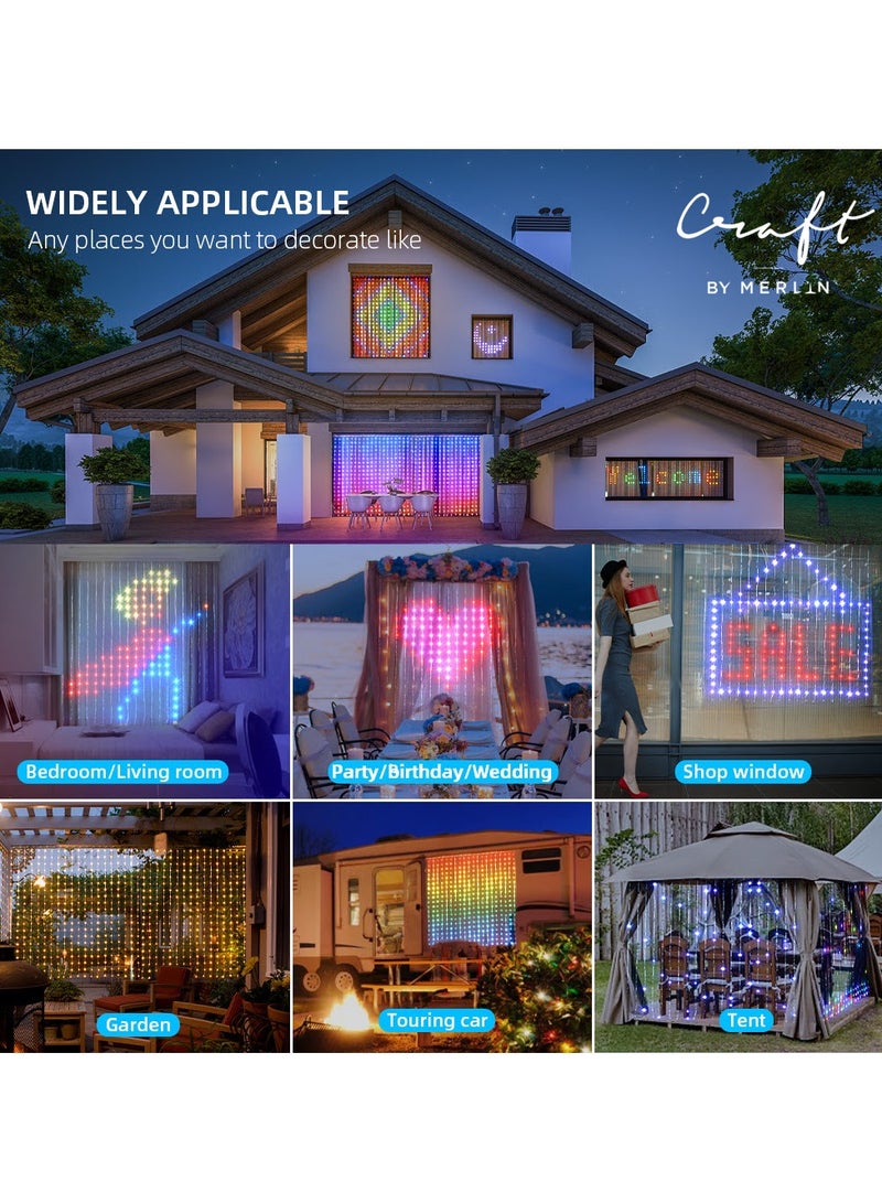 Craft MERLIN CRAFT SMART LED CURTAIN WONDER LIGHTS FOR HOME DECORATION DIWALI - Image 1